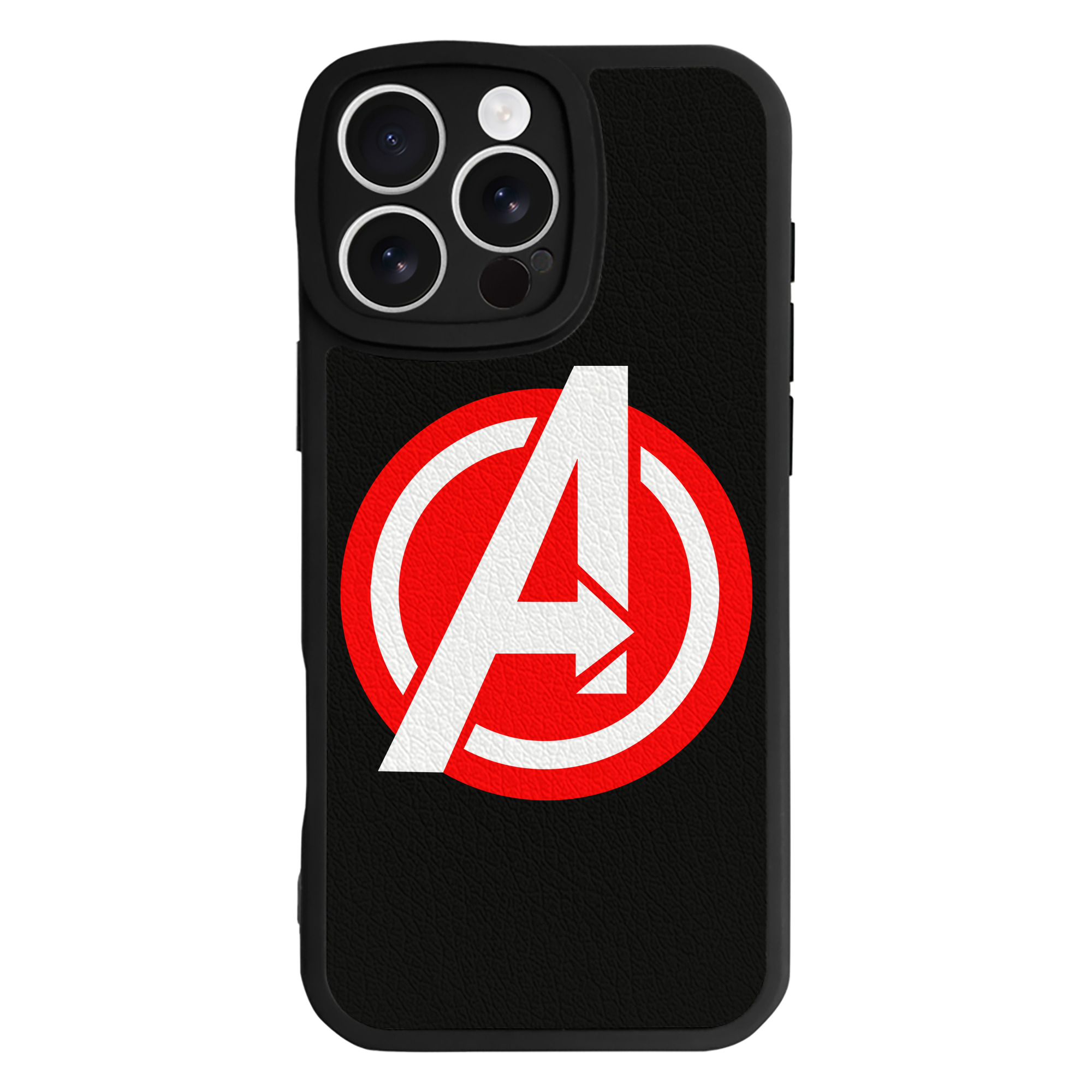 （画像用） アベンジャーズ The Avengers 【iPhone 16シリーズ対応】シリコンスマホケース（レザー調） 材質：シリコン